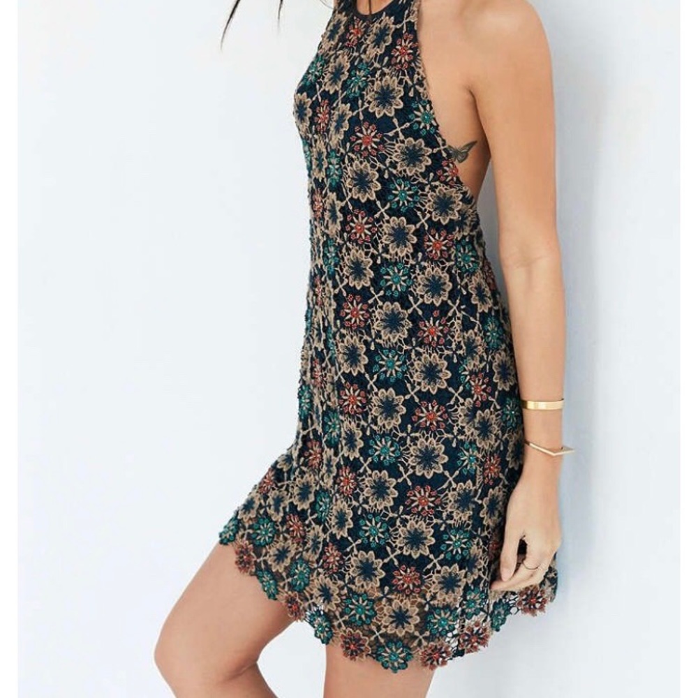 Urban outfitter beaded crochet dress